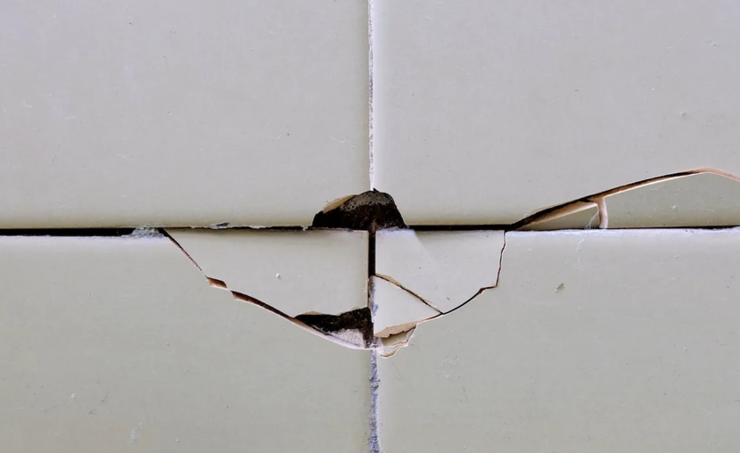 Broken tiles