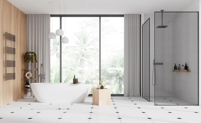 Walk in shower