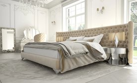 Bed center bedroom