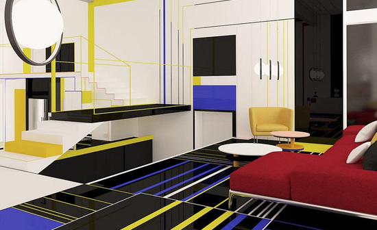 Neoplasticism interior