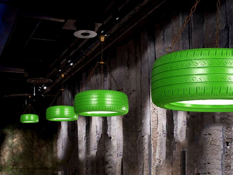 φωτιστικά από ελαστικά