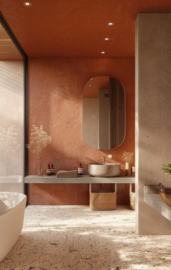 μικροτσιμέντο στο μπάνιο