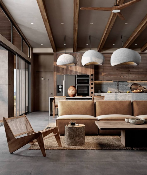 σπίτι σε modern rustic αισθητική