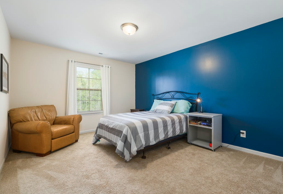 μπλε υπνοδωμάτιο