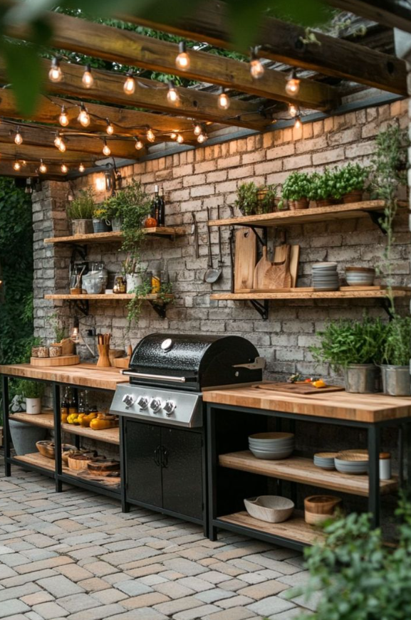 outdoor kitchen
