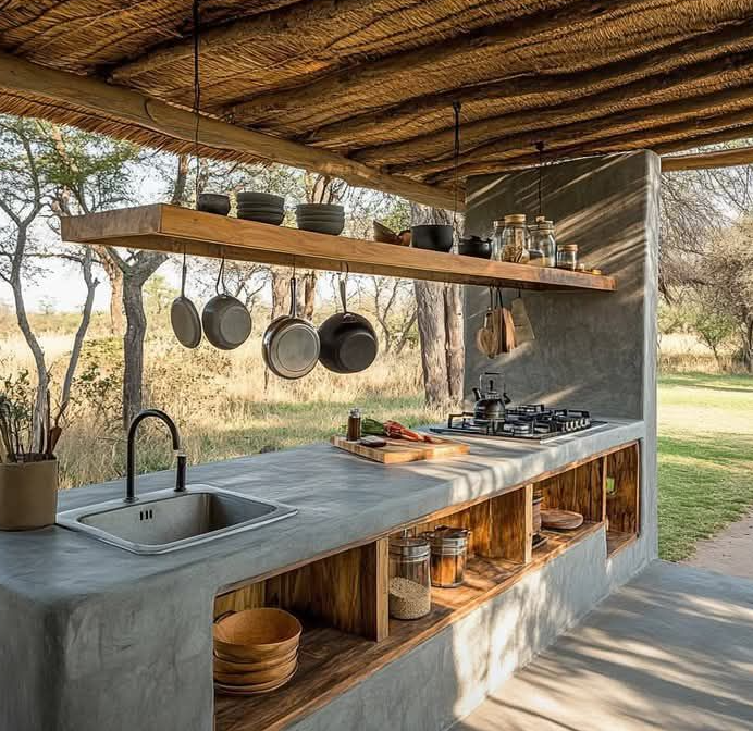 outdoor kitchen