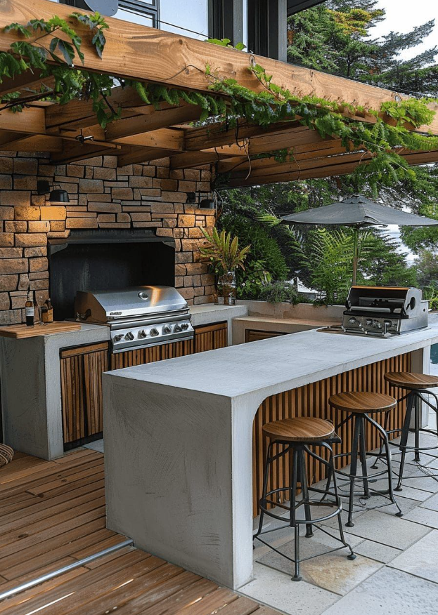 outdoor kitchen