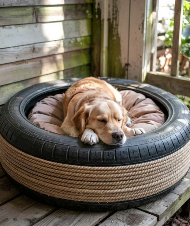 κρεβάτι κατοικιδίου από ελαστικά