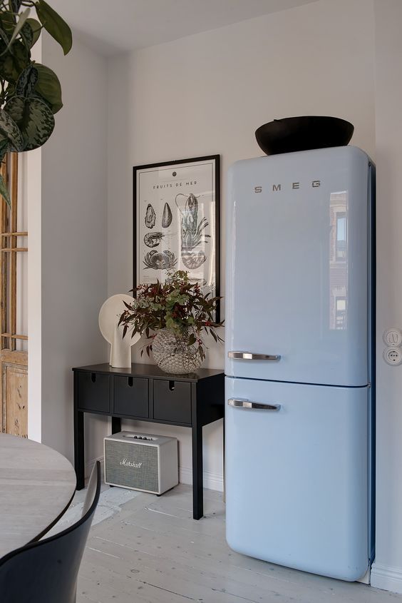 γαλάζιο ψυγείο